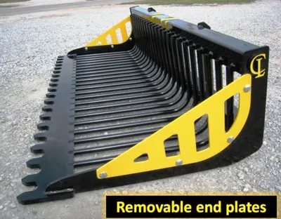 EZ Rock Bucket with removable end plates