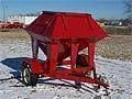 1.5 ton portable bulk bin, side view