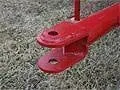 Close-up of the creep feeder hitch tongue