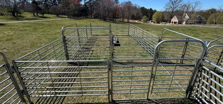 Alsobrook system alley and slide gate leading into the pens